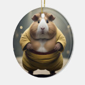Sumo Squeakdown: de machtige cavia worstelaar Keramisch Ornament (Links)