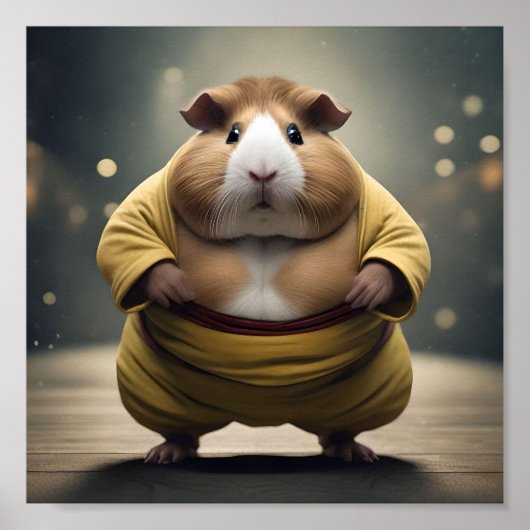 Sumo Squeakdown: de machtige cavia worstelaar Poster (Voorkant)