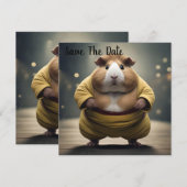 Sumo Squeakdown: de machtige cavia worstelaar Save The Date (Voorkant / Achterkant)