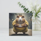 Sumo Squeakdown: de machtige cavia worstelaar Save The Date (Staand voorkant)