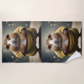 Sumo Squeakdown: de machtige cavia worstelaar Strandlaken (Voorkant)