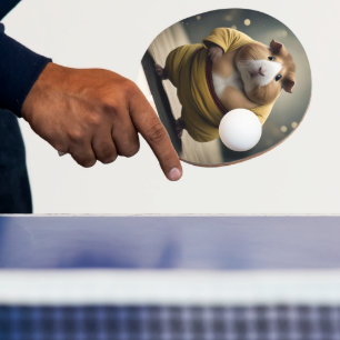 "Sumo Squeakdown: De Machtige Cavia Worstelaar" Tafeltennisbatje