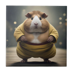 "Sumo Squeakdown: De Machtige Cavia Worstelaar" Tegeltje