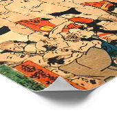 Sumô Toernooi Utagawa Kunisada 1829 Poster (Hoek)