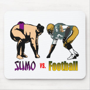 Sumo vs. Football Mousepad Muismat