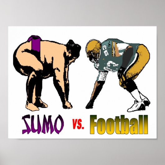 Sumo vs. Football Poster (Voorkant)