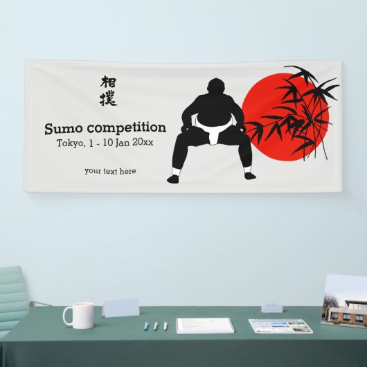 Sumo-wedstrijd Spandoek (Beurs)