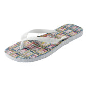 "Sumo Worstelaars (1852) Flip Flops" Teenslippers (Schuin)