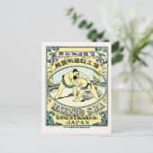 Sumo-worstelaars ~  Japans zijderoute Briefkaart (Staand voorkant)