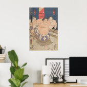 Sumo Worstelen Poster Japanse Houtblokprint (Thuiskantoor)