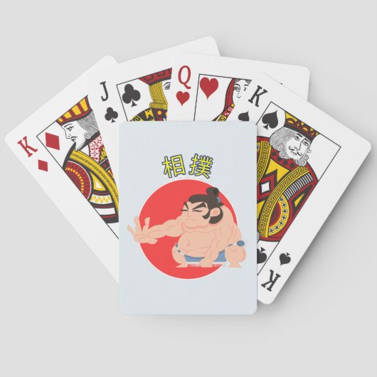 Sumo worstler!!! pokerkaarten (Achterkant)
