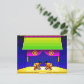 SUMO WRESTLAND PARTIJ BIRTHDAY INVITE INVITATION KAART (Staand voorkant)