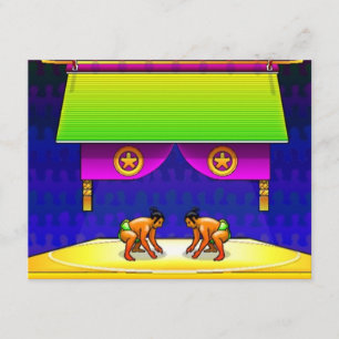 SUMO WRESTLAND PARTIJ BIRTHDAY INVITE INVITATION KAART