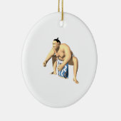 Sumo Wrestler 3 Keramisch Ornament (Rechts)