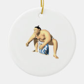 Sumo Wrestler 3 Keramisch Ornament (Voorkant)