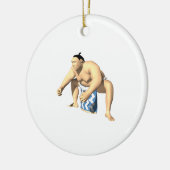 Sumo Wrestler 3 Keramisch Ornament (Links)