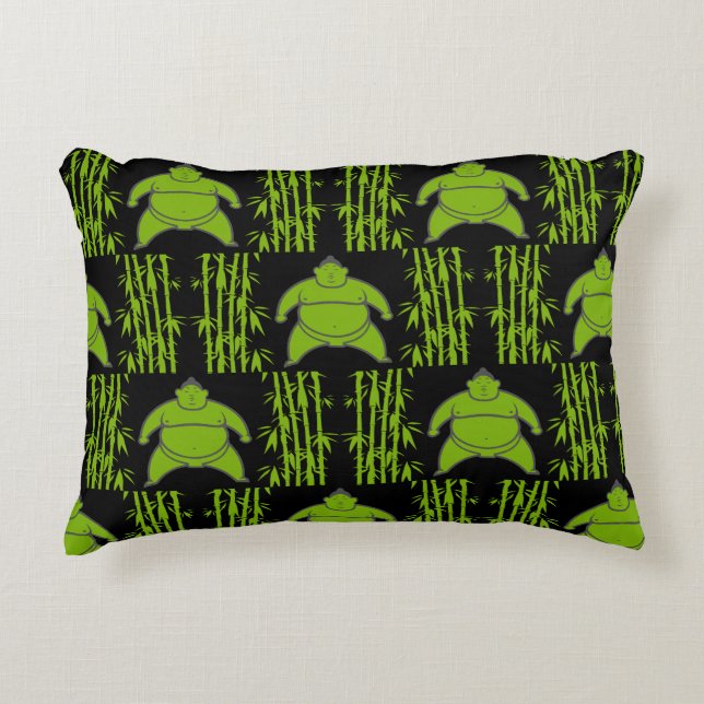 Sumo Wrestler Accent Kussen (Voorkant)