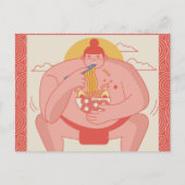 Sumo Wrestler Briefkaart (Voorkant)