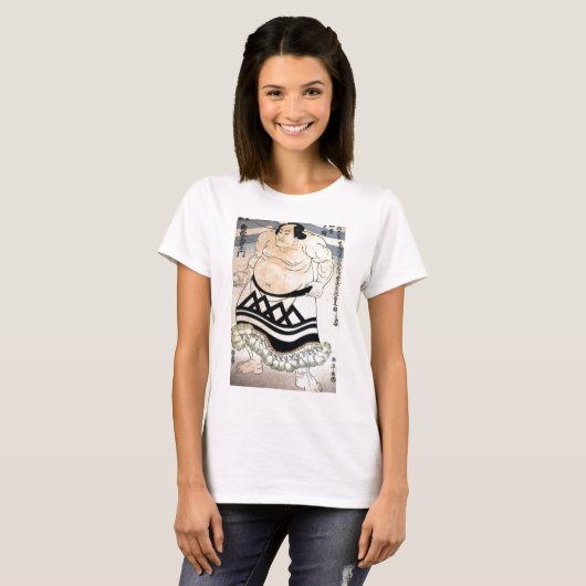 Sumo Wrestler c. jaren '1800 T-shirt (Voorkant volledig)