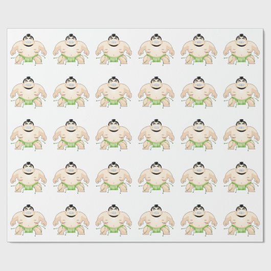 Sumo Wrestler Cadeaupapier (Vlak)