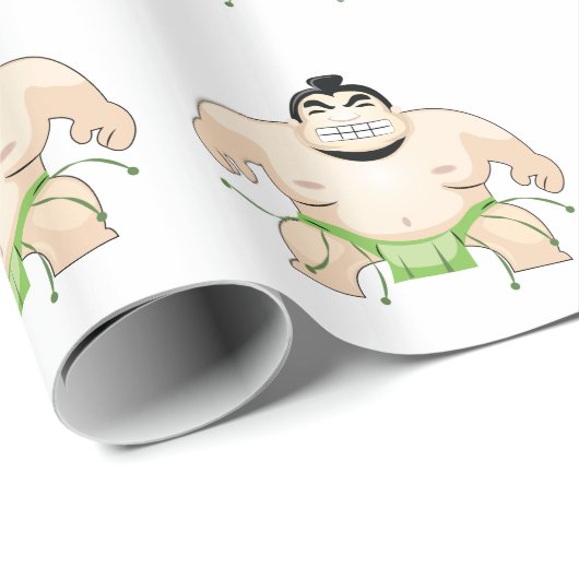 Sumo Wrestler Cadeaupapier (Rol Hoek)