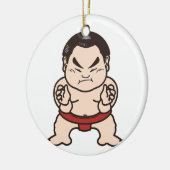 Sumo Wrestler Cartoon Japan Japans kruipen Keramisch Ornament (Links)