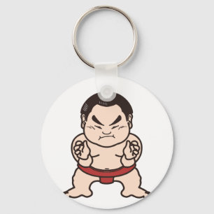 Sumo Wrestler Cartoon Japan Japans kruipen Sleutelhanger