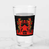 Sumo Wrestler Glas (Achterkant)
