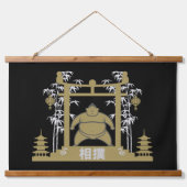Sumo Wrestler Hangend Wandkleed (Voorkant)