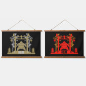 Sumo Wrestler Hangend Wandkleed (Dubbel)