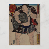 Sumo Wrestler Ichiriki Briefkaart (Voorkant)