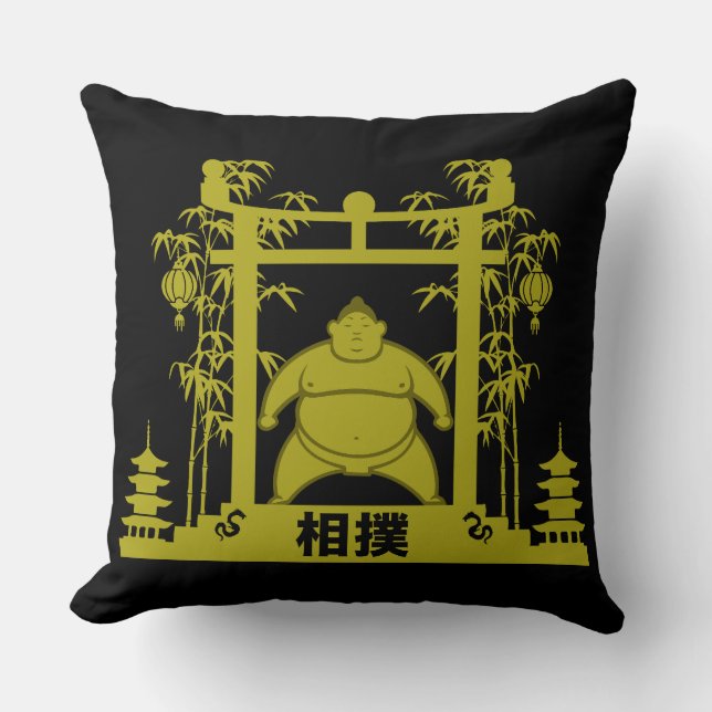 Sumo Wrestler Kussen (Voorkant)