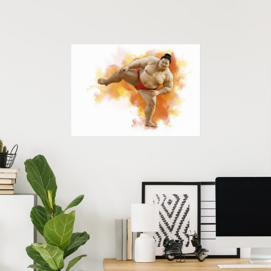 SUMO Wrestler Poster (Thuiskantoor)