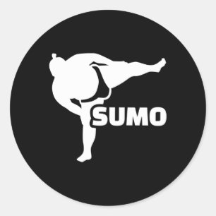 Sumo Wrestler Ronde Sticker
