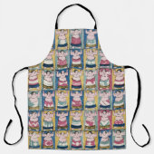 Sumo Wrestlers Art Schort (Voorkant)