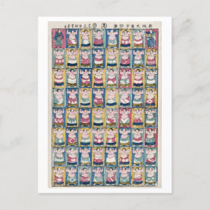  Sumo Wrestlers Briefkaart