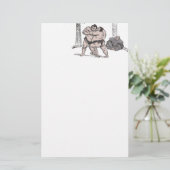 Sumo Wrestlers Briefpapier (Staand voorkant)