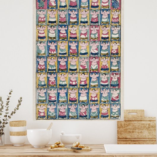 Sumo Wrestlers Poster (Keuken)