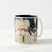 Sumo Wrestling 1860 Tweekleurige Koffiemok (Voorkant rechts)