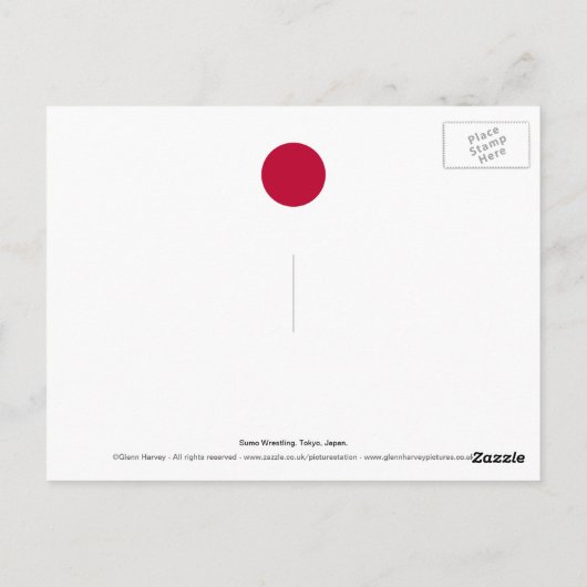 SUMO Wrestling Briefkaart (Achterkant)