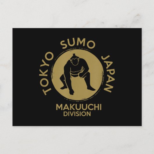 Sumo Wrestling Japan Tokyo Makuuchi Tournament Briefkaart (Voorkant)