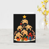 Sumo Wrestling Japanese Sumo Wrestler Christmas Tr Kaart (Gele Bloem)
