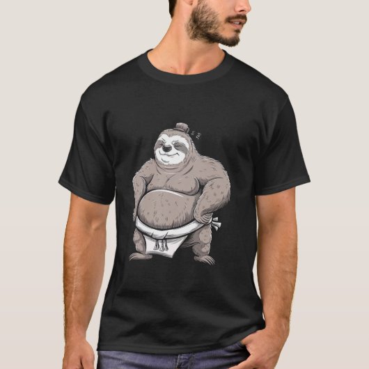 Sumo Wrestling Luiaard Martial Arts Grappig Voor K T-shirt (Voorkant)