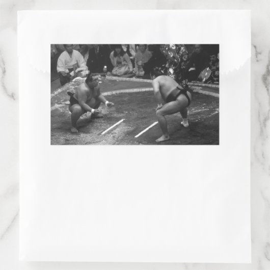 SUMO Wrestling Rechthoekige Sticker (Tas)