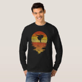 Sumo Wrestling retro sunset 70s  Sumo T-shirt (Voorkant volledig)