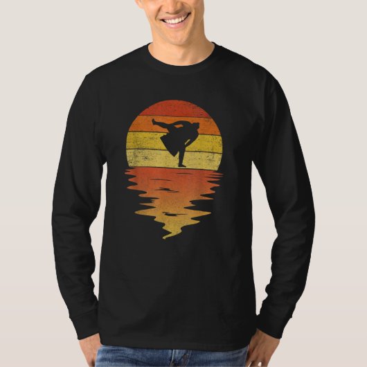 Sumo Wrestling retro sunset 70s  Sumo T-shirt (Voorkant)