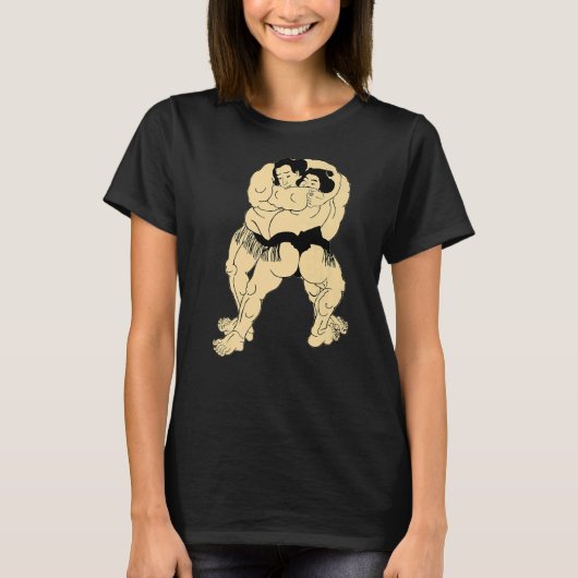 Sumo Wrestling  Sumo Wrestler Retro Sumo T-shirt (Voorkant)