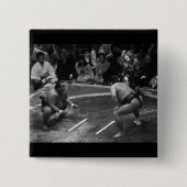 SUMO Wrestling Vierkante Button 5,1 Cm (Voorkant)