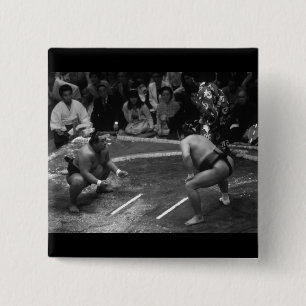 SUMO Wrestling Vierkante Button 5,1 Cm