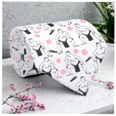 Sumo's en Cherry Blossoms mannen stropdas
